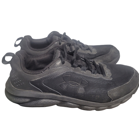 Under Armour Black Athletic Sneakers Size 9 - Picture 2 of 6